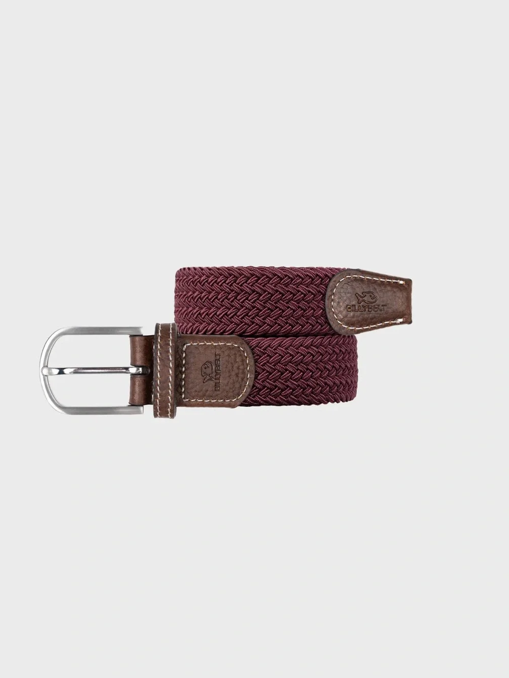 Billy belt Plain woven belt Plain - Wine red